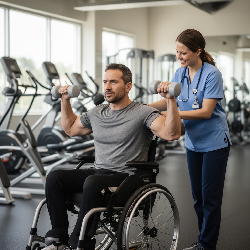 Image: Adult participant working towards a personal goal