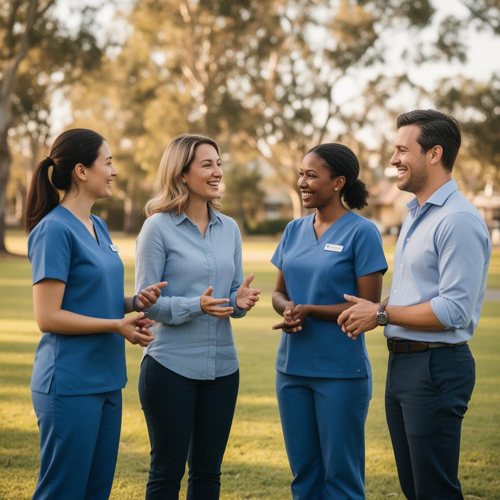 Konnect clinicians collaborating in a community setting